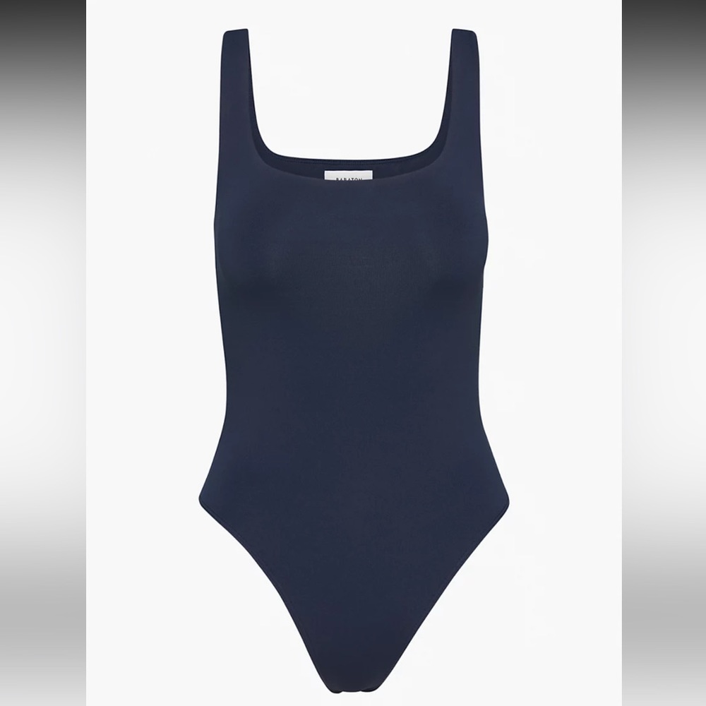 Aritzia Babaton Navy Contour Bodysuit